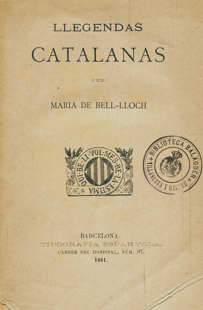 llegendes catalanes maria de bell-lloc fantasma la dona blanca