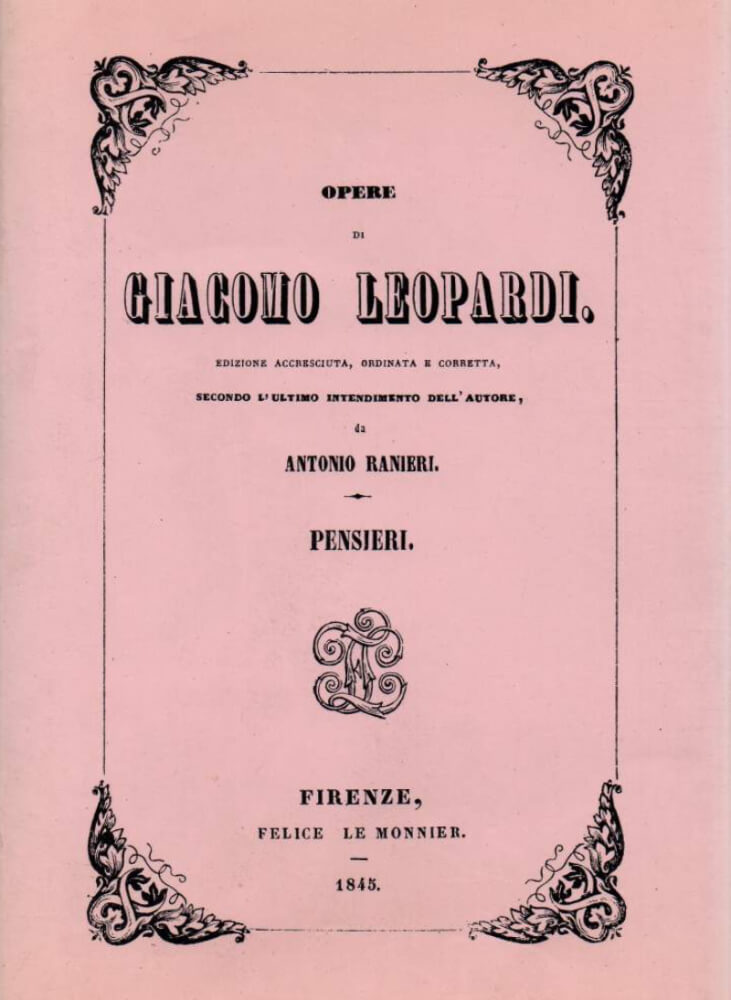 Pensaments – Giacomo Leopardi 58 pensaments pensieri giacomo leopardi català
