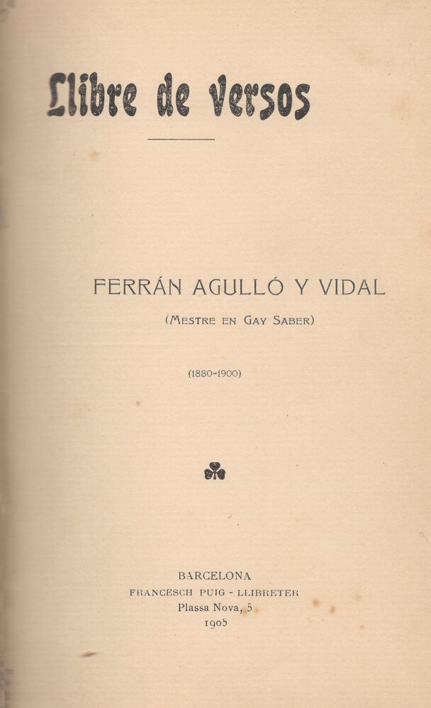 Llibre de versos – Ferran Agulló 58 llibre de versos ferran agulló poesia poema costa brava cuina catalana jocs florals englantina catalunya
