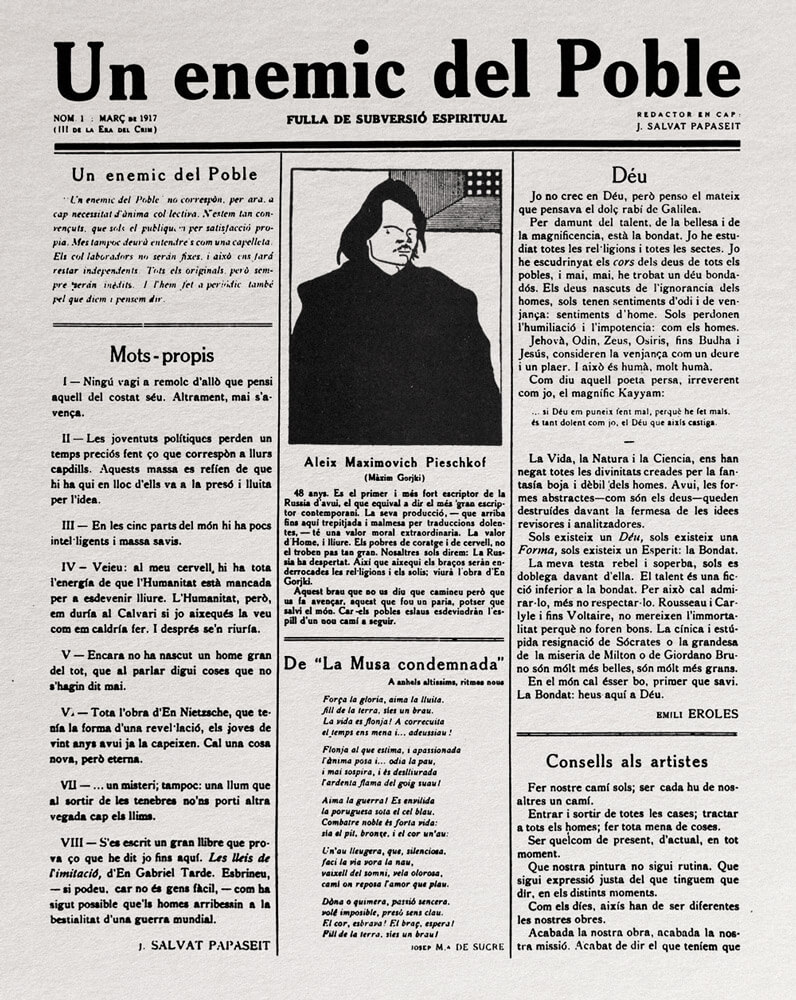 Mots propis – Joan Salvat-Papasseit 58 un enemic del poble salvat-papasseit