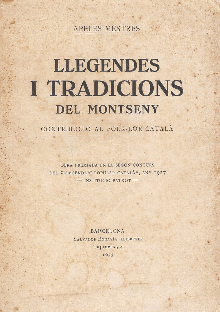 Llegendes i tradicions del Montseny – Apel·les Mestres 58 llegendes i tradicions del montseny
